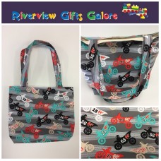 Medium Tote Bag - Motorbikes